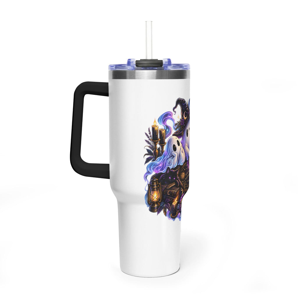 Ghost Crew 40oz Thermal Tumbler — Cute Halloween Ghosts Design