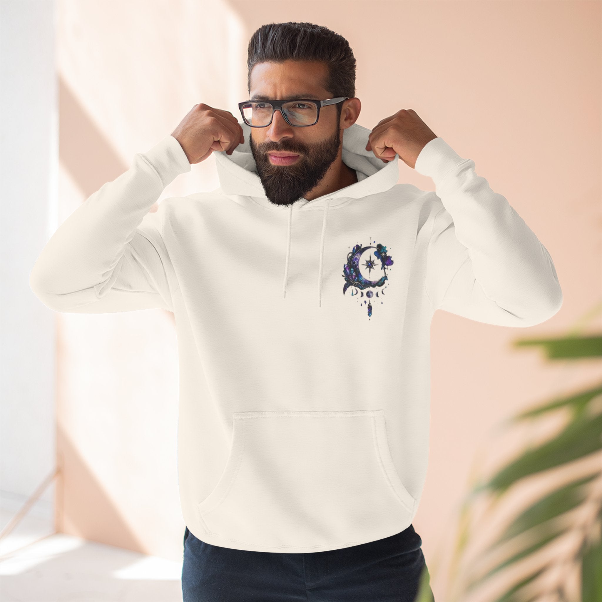 Mystic Moon Hoodie — "Trust the Signs" Celestial Fleece Pullover