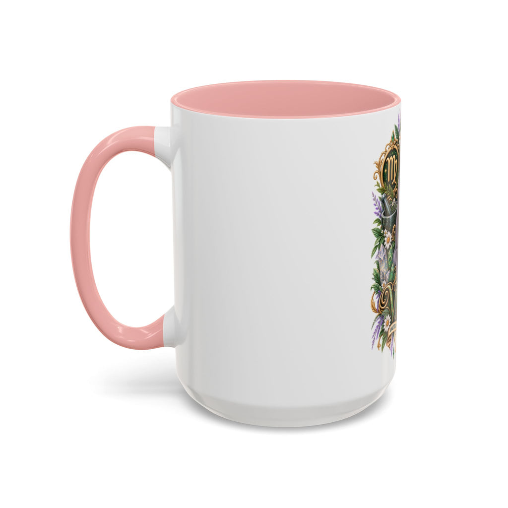 Virgo Russian Blue Cat Accent Coffee Mug — Zodiac Astrology Horoscope Gift (11/15 oz)