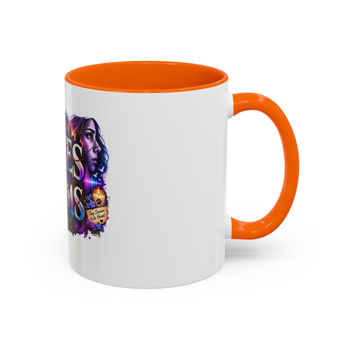 Voices for Victims Accent Coffee Mug – Advocacy & Support Ceramic Mug (11/15oz)
