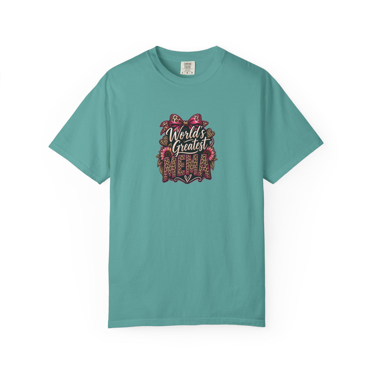 T-Shirt — "World's Greatest Mama" Floral Graphic Tee