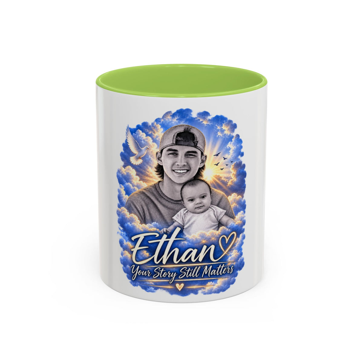 Memorial Photo Coffee Mug - "Ethan" Personalized Keepsake (You Story Still Matters)