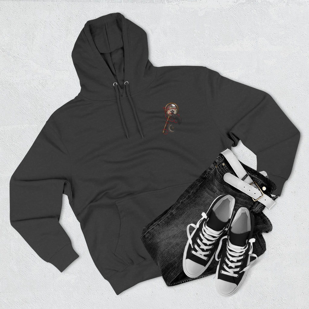 Detective Collage Hoodie — Vintage Mystery Photos & Magnifying Glass Graphic