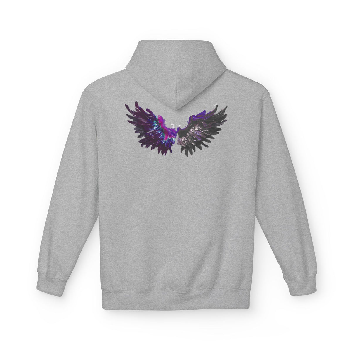 Free Spirit Hoodie — Purple Galaxy Wing Graphic Pullover
