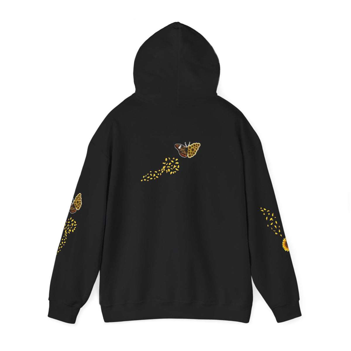 Sunflower Kitten Hoodie | Cute Cat, Sunflower Sleeve Design