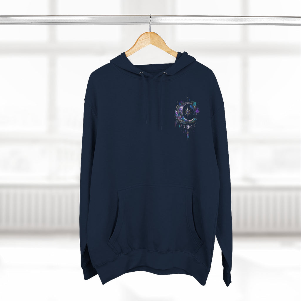 Mystic Moon Hoodie — "Trust the Signs" Celestial Fleece Pullover
