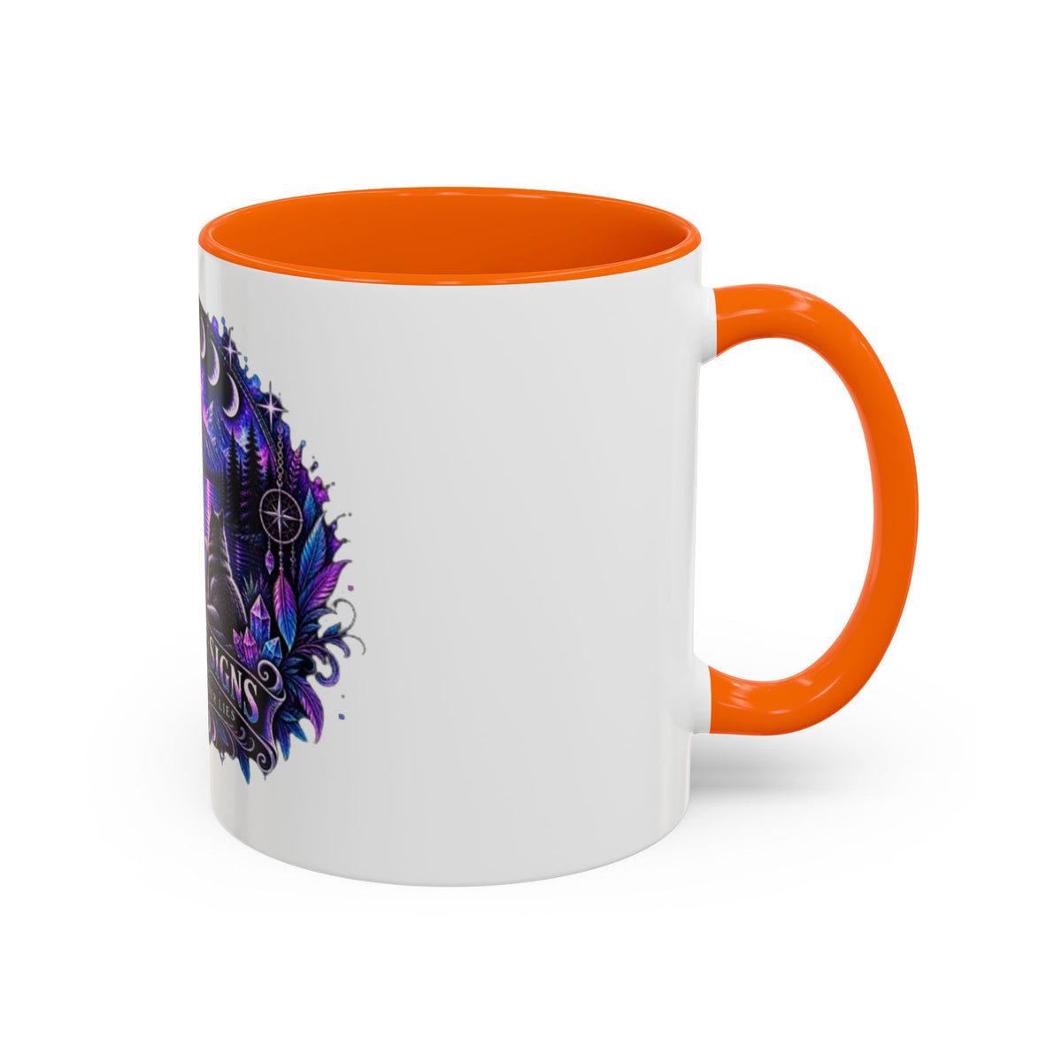 Mystic Moon Coffee Mug — "Trust the Signs" Night Sky Design