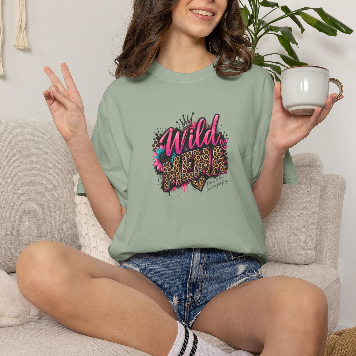 Wild MEMA Leopard Graphic T-Shirt