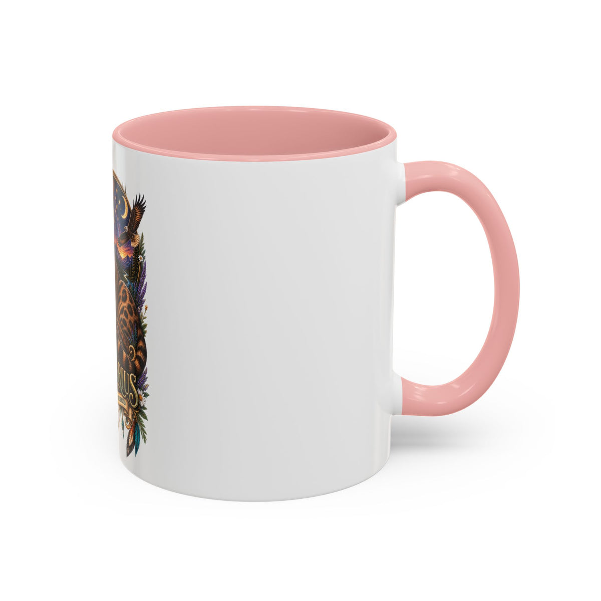 Sagittarius Bengal Cat Zodiac Coffee Mug — Cat Archer Astrology Accent Mug (11/15oz)