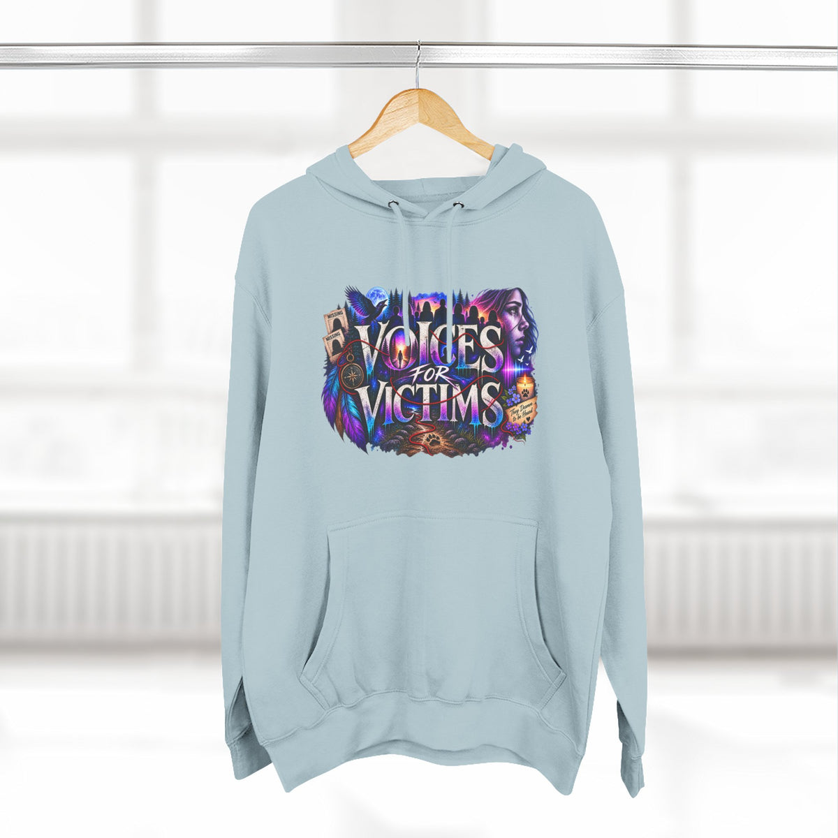 Voices for Victims Graphic Hoodie — Support & Awareness Pullover