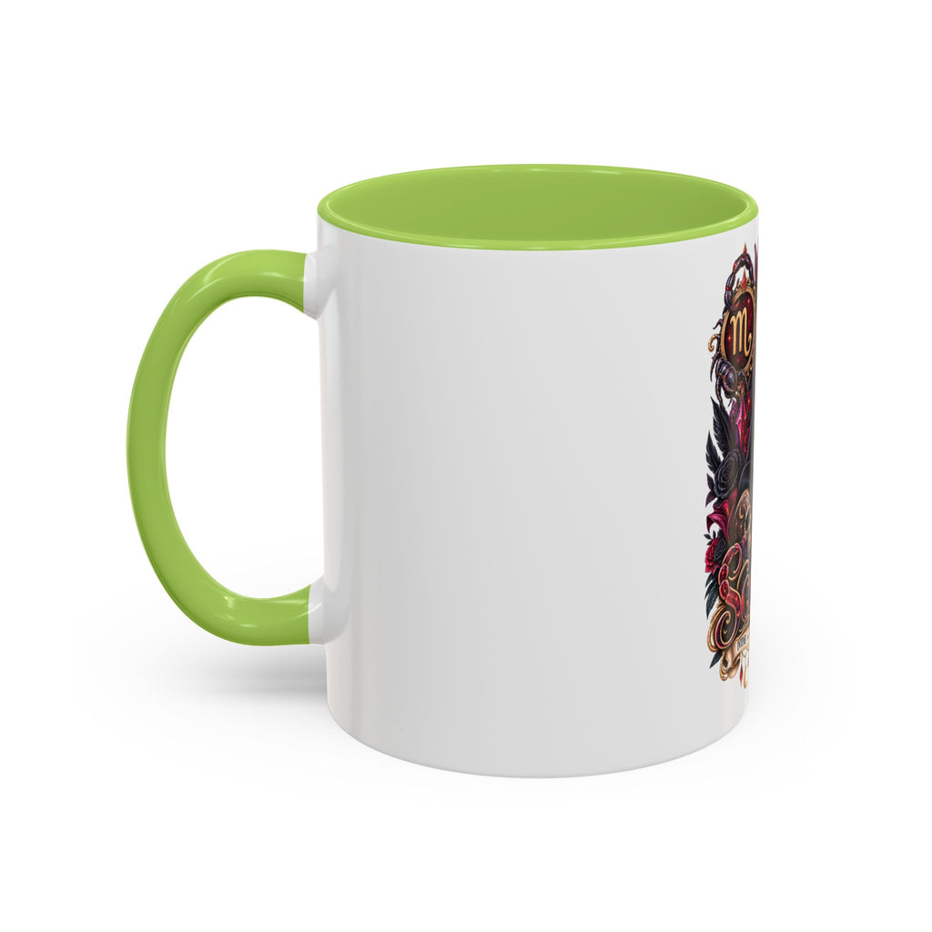 Scorpio Zodiac Black Cat Accent Coffee Mug – Astrology Gift (11oz & 15oz)