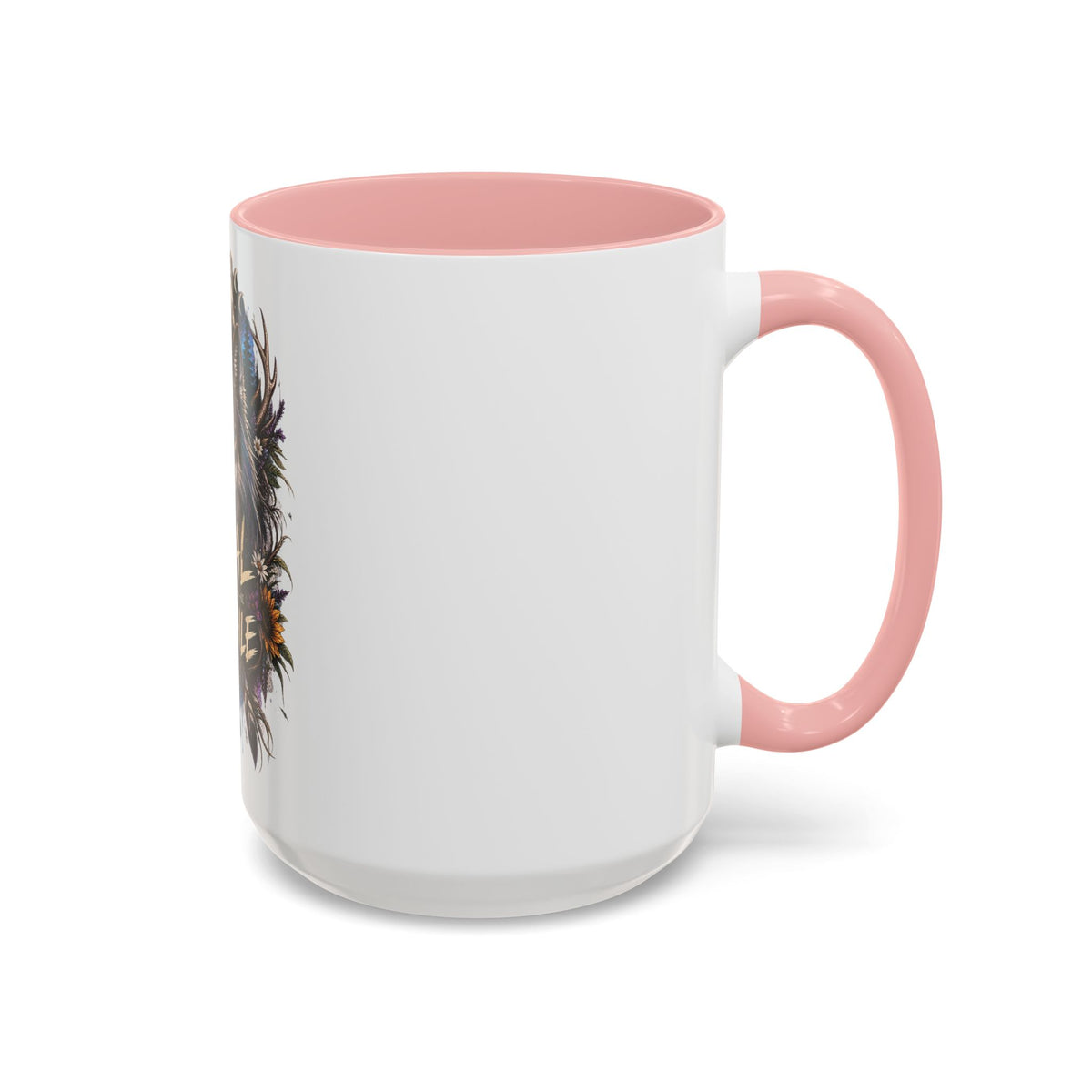 Feral Not Fragile Wolf Accent Coffee Mug (11oz & 15oz)