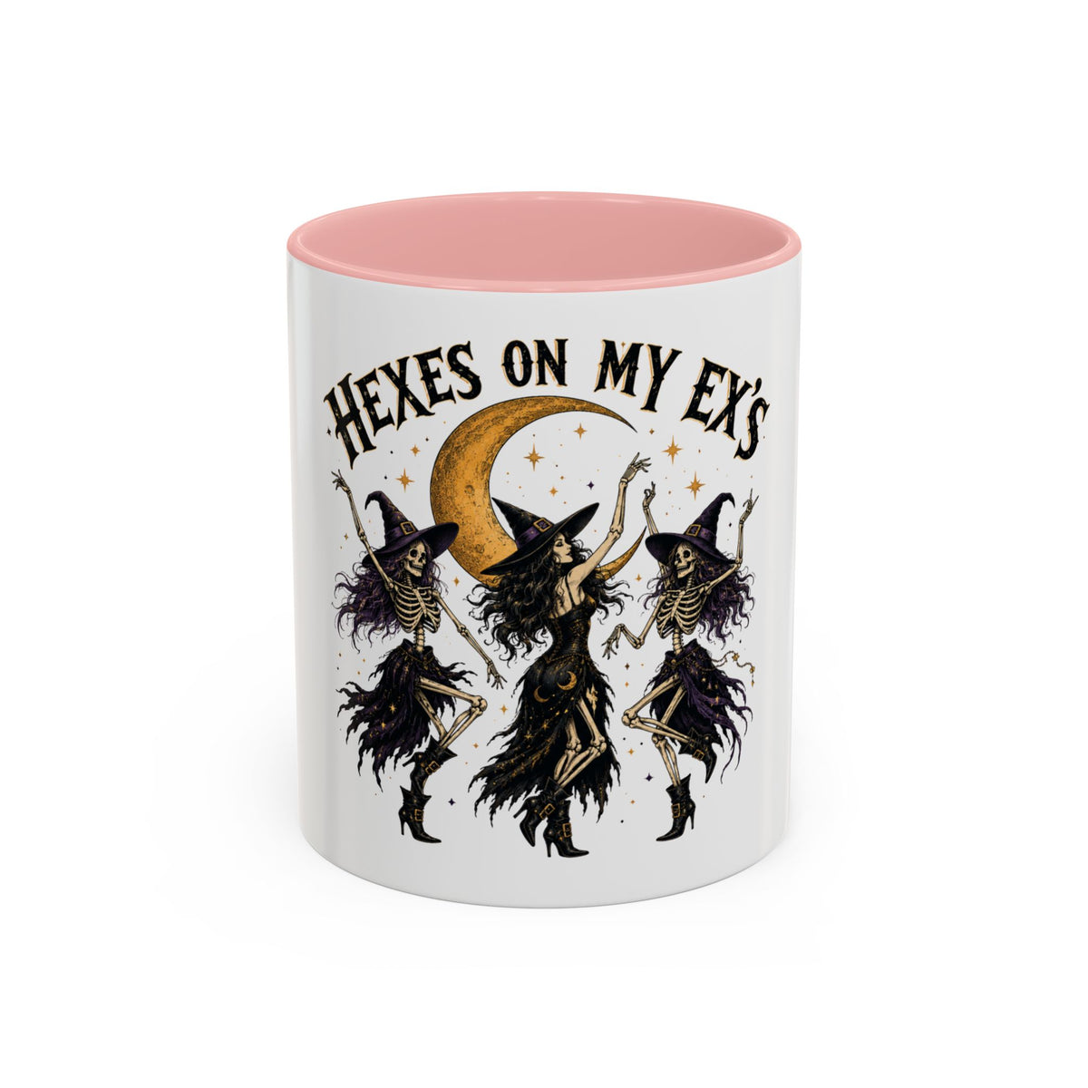 Hexes on My Ex's Witch Coffee Mug — Funny Halloween Accent Mug (11/15oz)