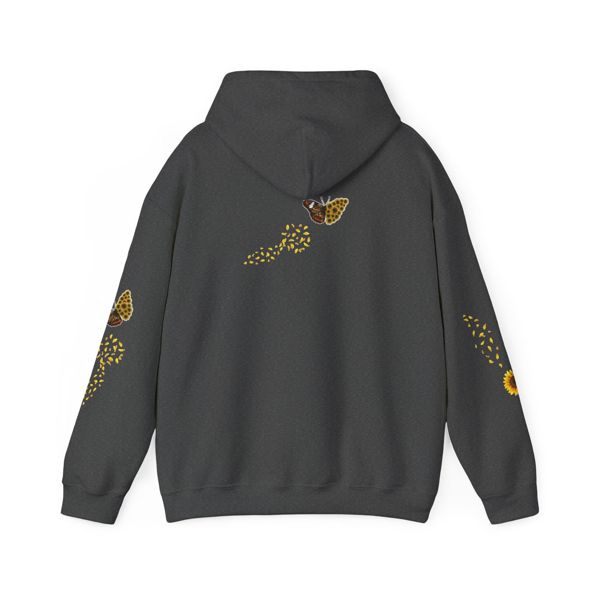 Sunflower Kitten Hoodie | Cute Cat, Sunflower Sleeve Design
