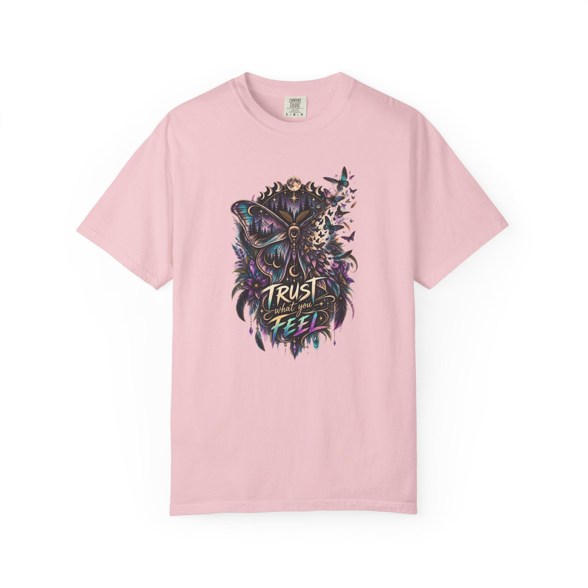 Moth Trust what You feel Empowerment Tee — Mystical Tee