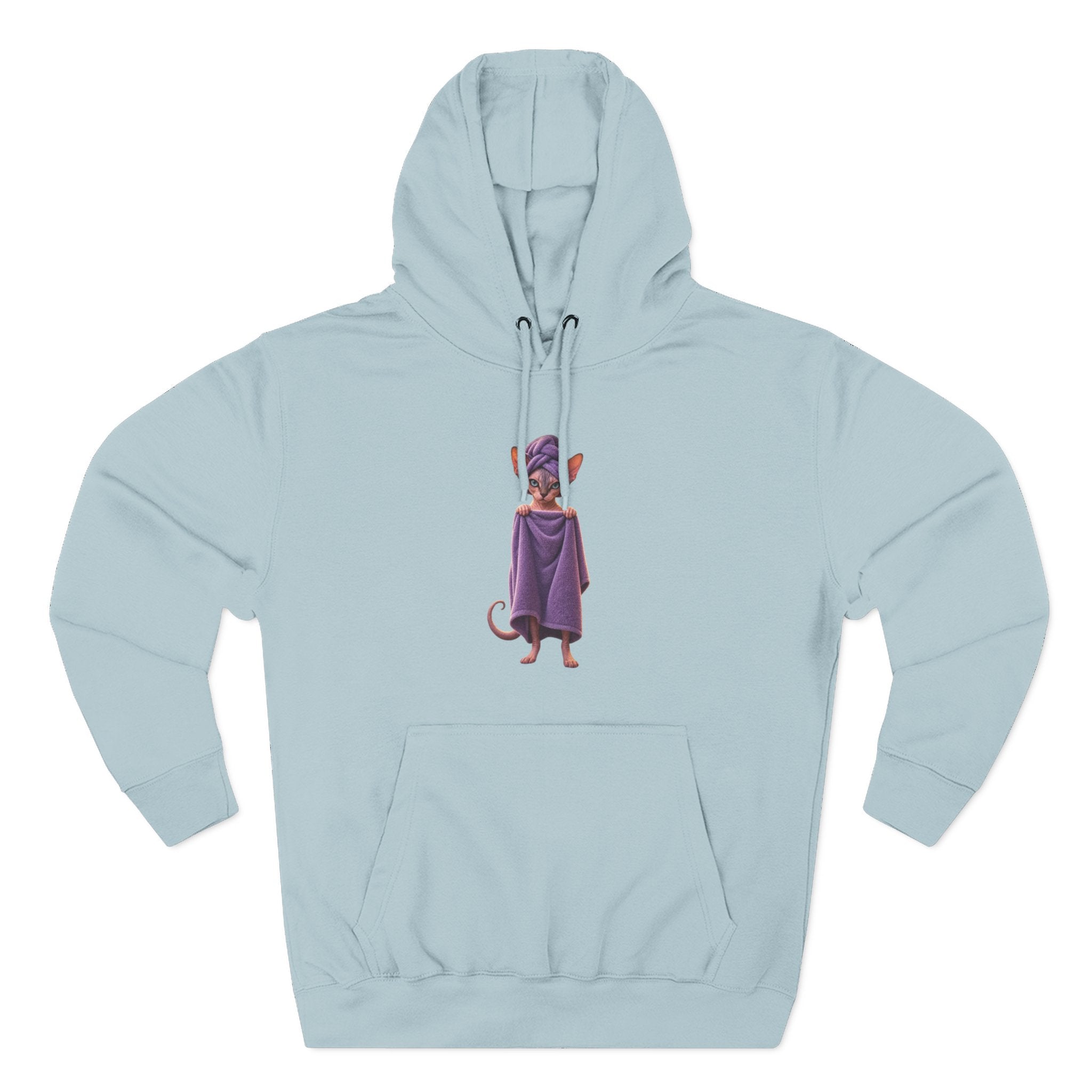 Funny Sphinx Cat fresh out of the shower hoodie
