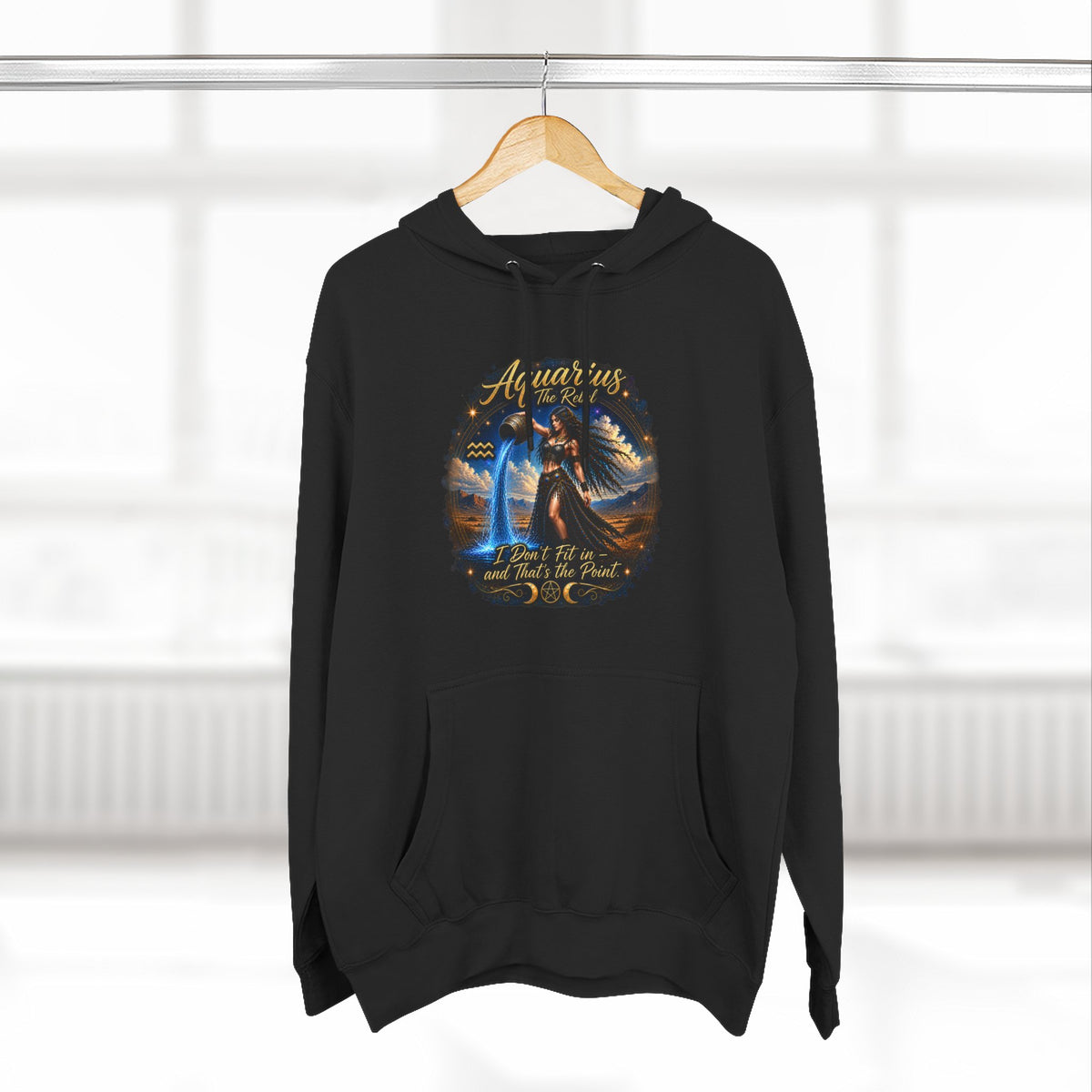 Aquarius Rebel Zodiac Hoodie