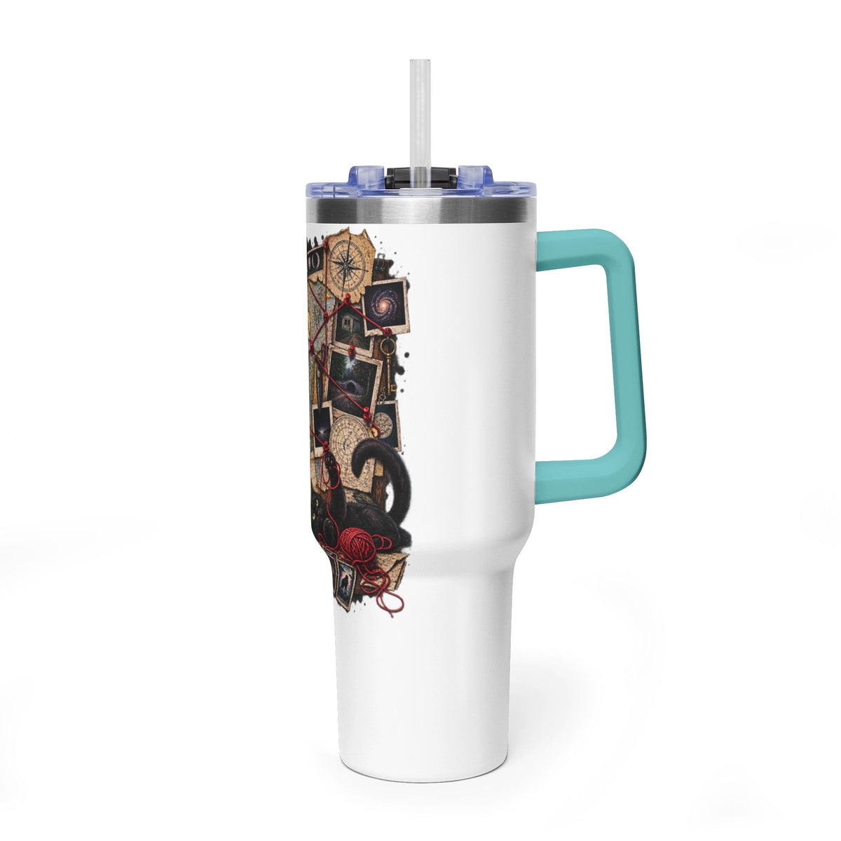 Mystery Board 40oz Vacuum Tumbler — Detective Case Files Design