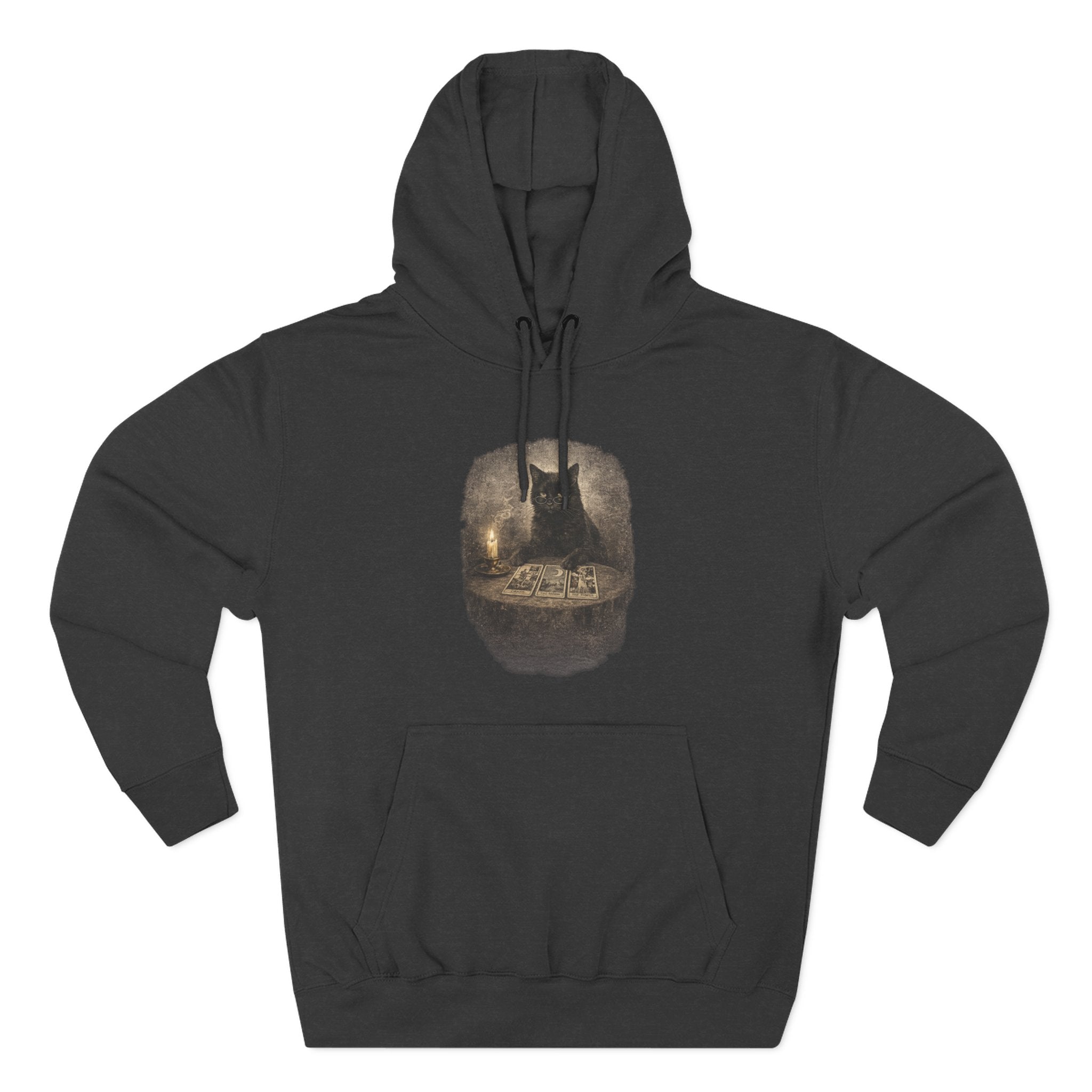 Tarot Black Cat Pull Over Hoodie