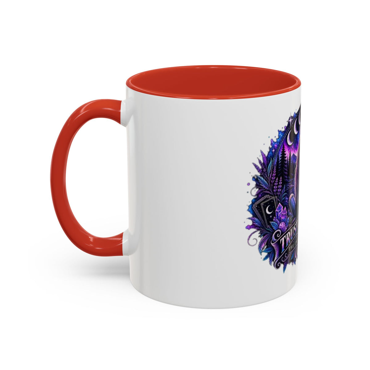 Mystic Moon Coffee Mug — "Trust the Signs" Night Sky Design
