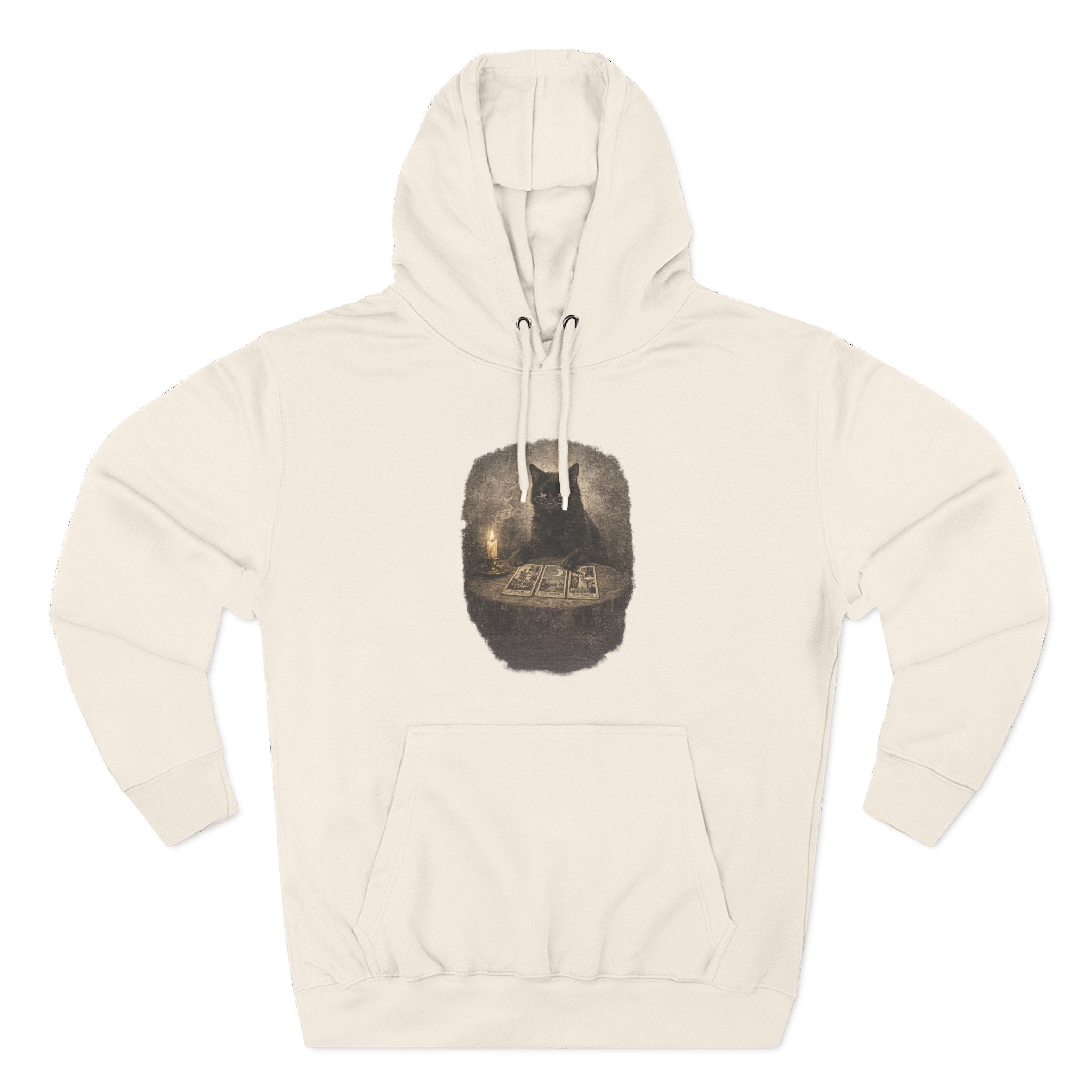 Tarot Black Cat Pull Over Hoodie