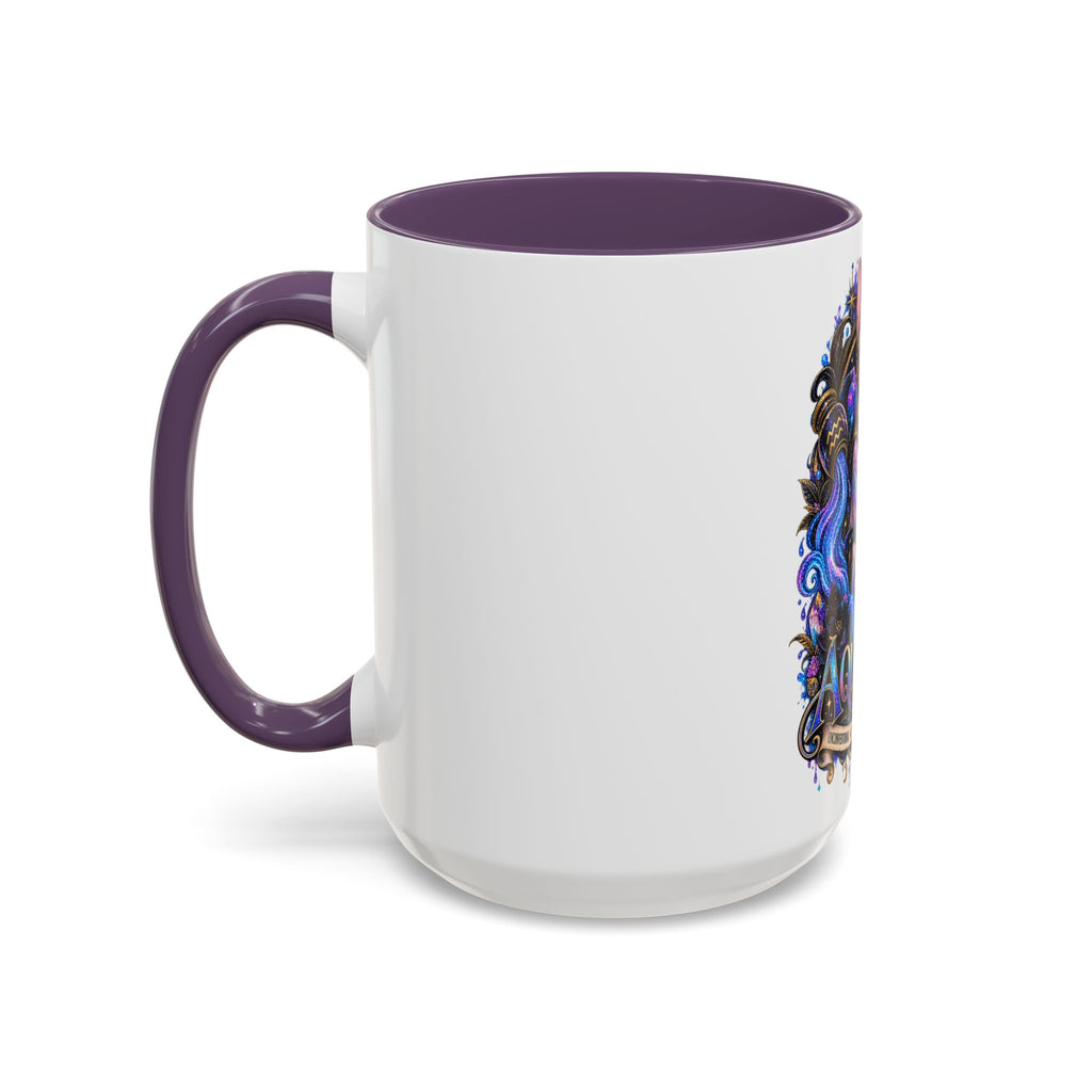 Aquarius Zodiac Cat Coffee Mug — Sphynx Astrology 11/15oz Accent Mug