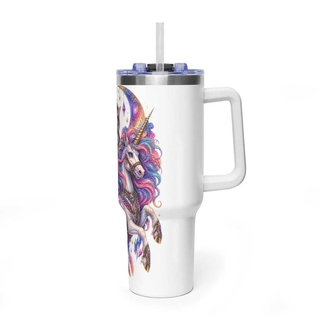 40oz Magical Unicorn Cat Tumbler – Colorful Fantasy Vacuum Insulated Cup