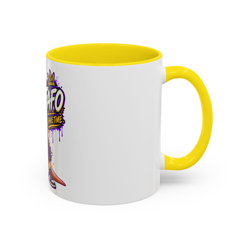 Kangaroo Streetwear Coffee Mug — "FAFO I Have Time" Accent Mug