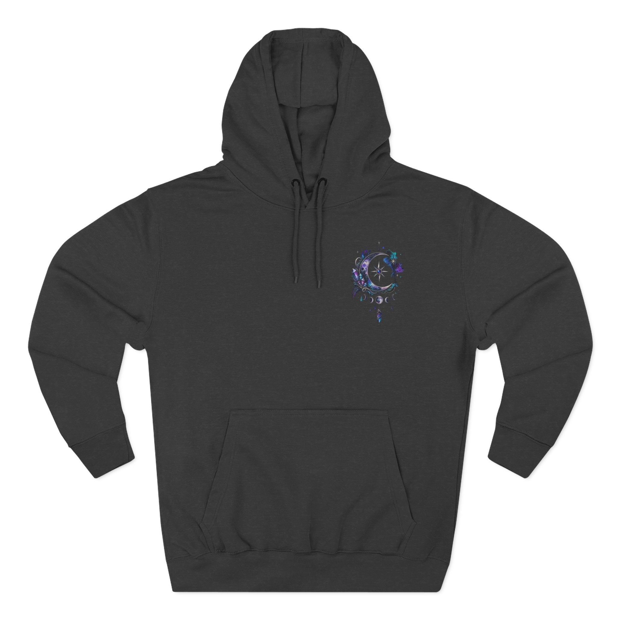 Mystic Moon Hoodie — "Trust the Signs" Celestial Fleece Pullover