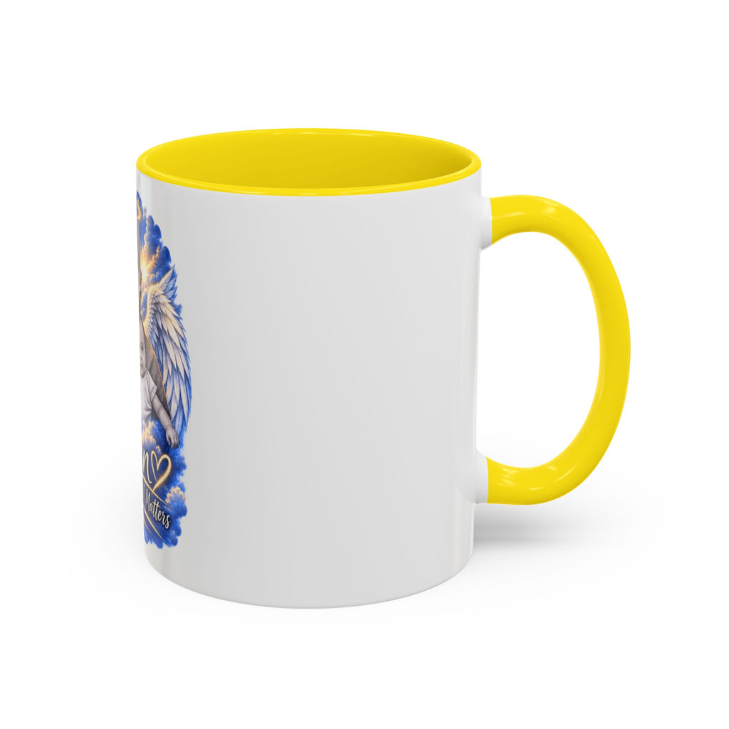 Memorial Coffee Mug — Personalized "Ethan  Your Story Still Matters" Angel Wings Tribute