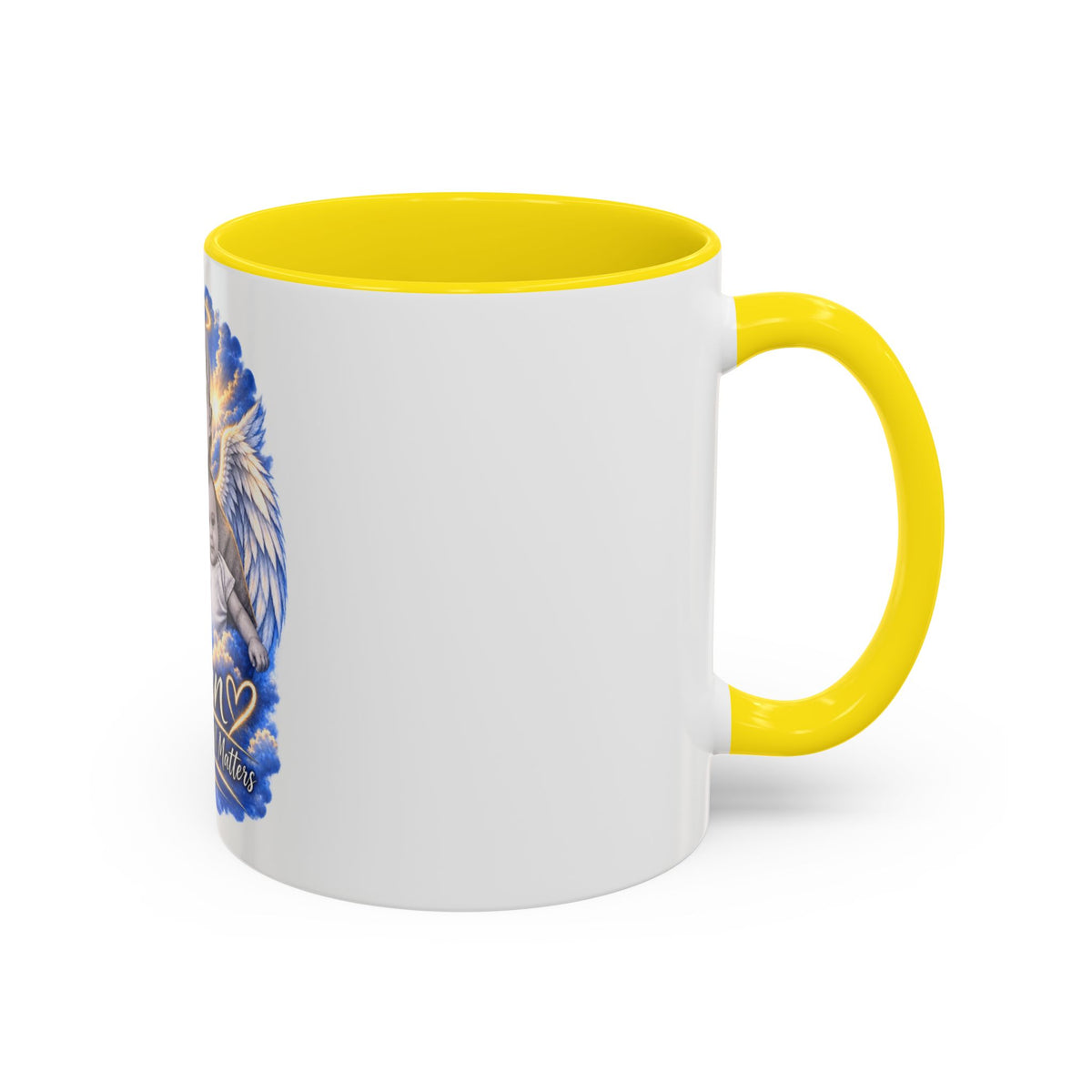 Memorial Coffee Mug — Personalized "Ethan  Your Story Still Matters" Angel Wings Tribute