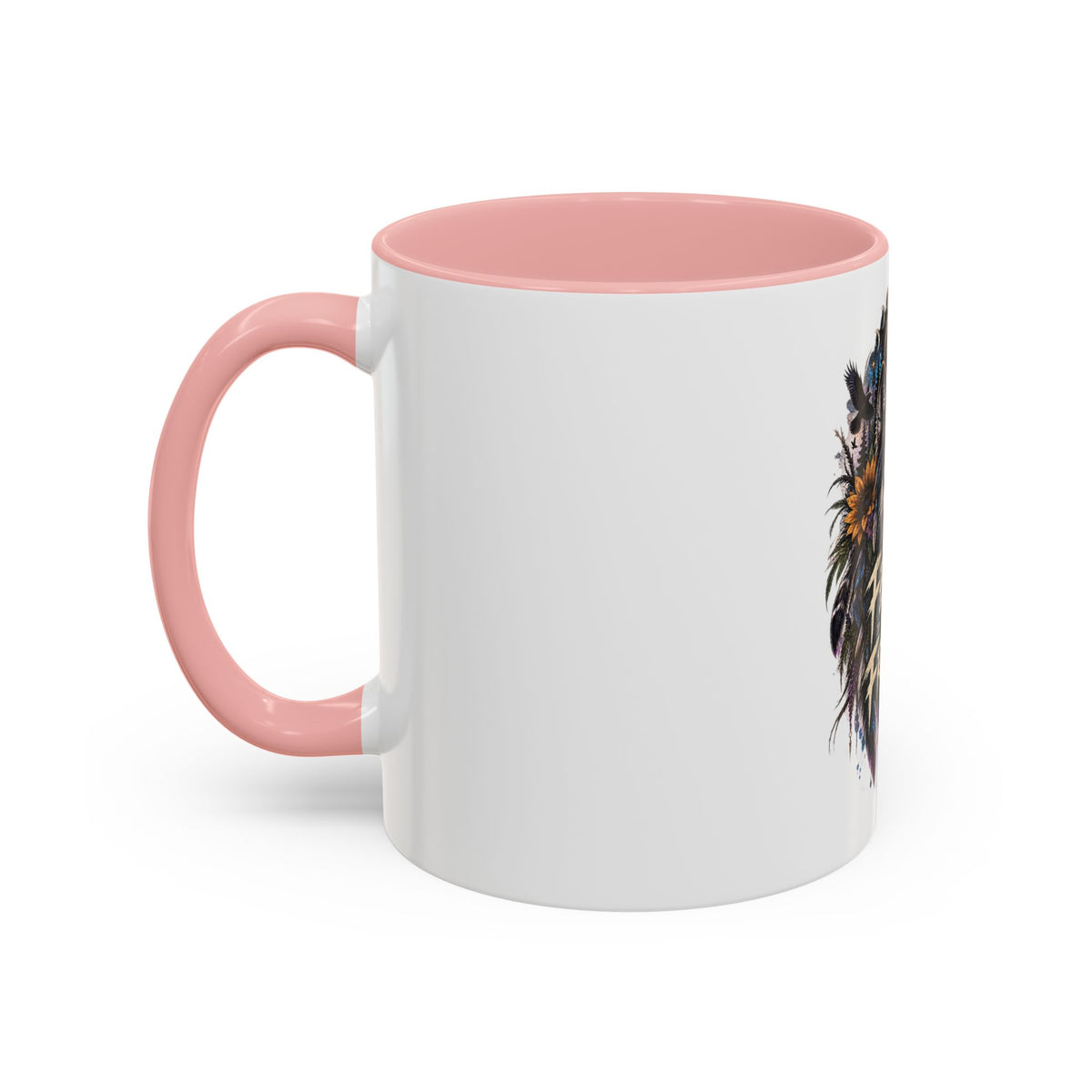 Feral Not Fragile Wolf Accent Coffee Mug (11oz & 15oz)