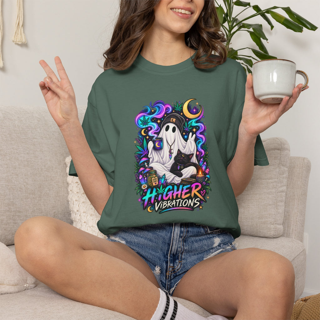 Higher Vibrations Ghost Graphic T-Shirt
