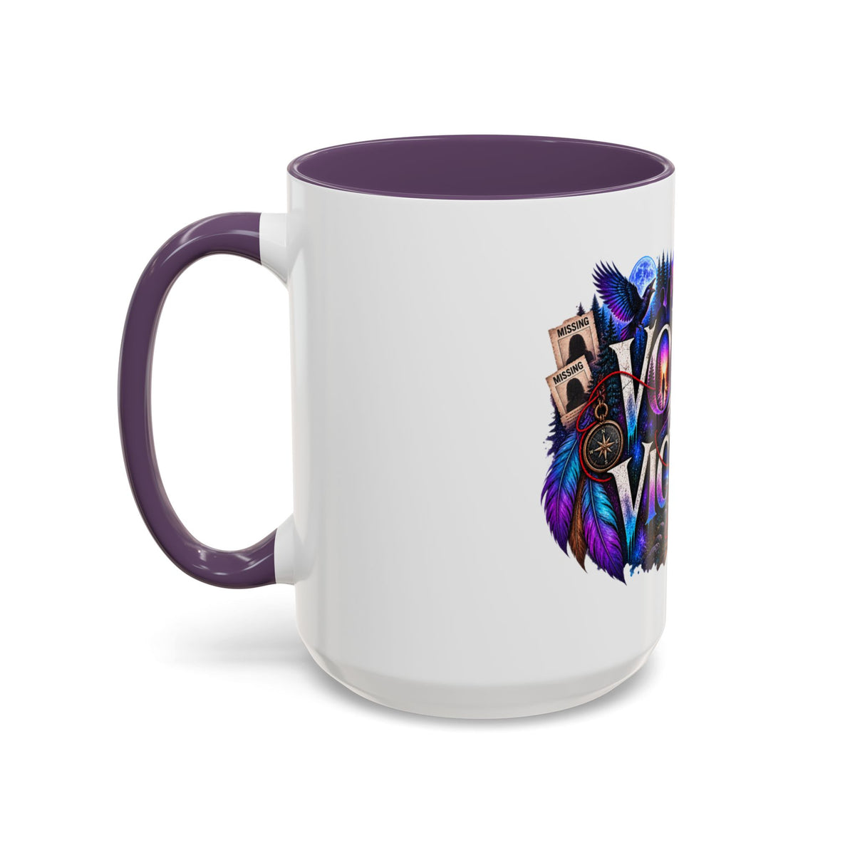 Voices for Victims Accent Coffee Mug – Advocacy & Support Ceramic Mug (11/15oz)