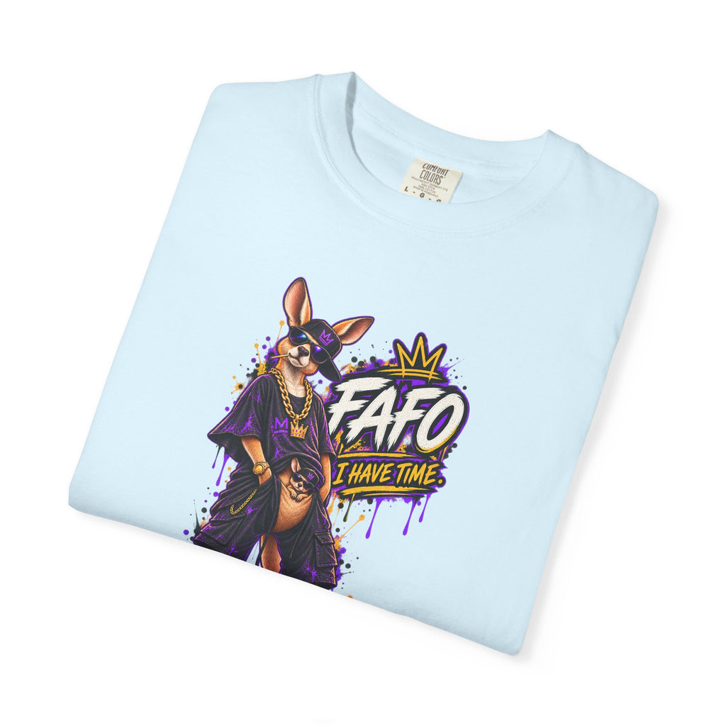 FAFO Kangaroo Graphic T-Shirt — Streetwear Retro Animal Design