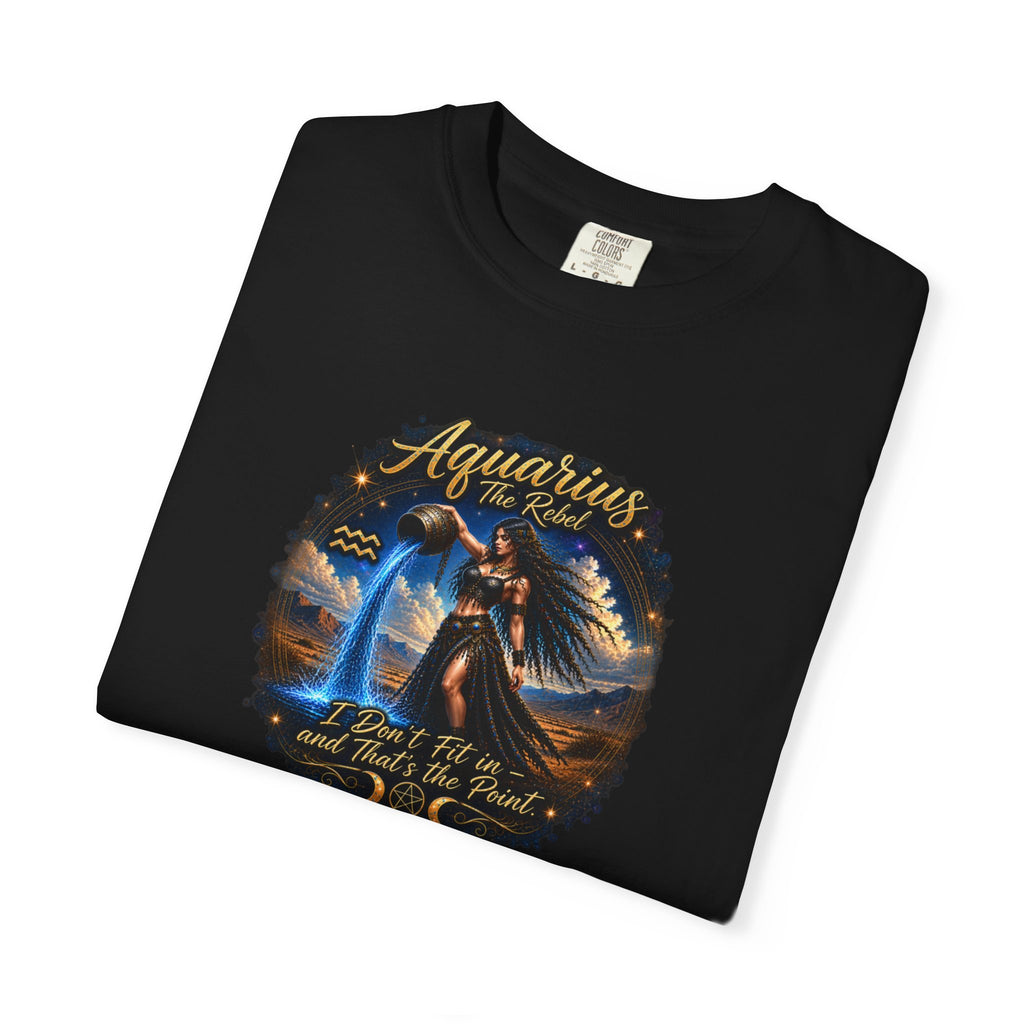 Aquarius "The Rebel" Zodiac T-Shirt – Water Bearer Astrology Tee Zodiac Sign