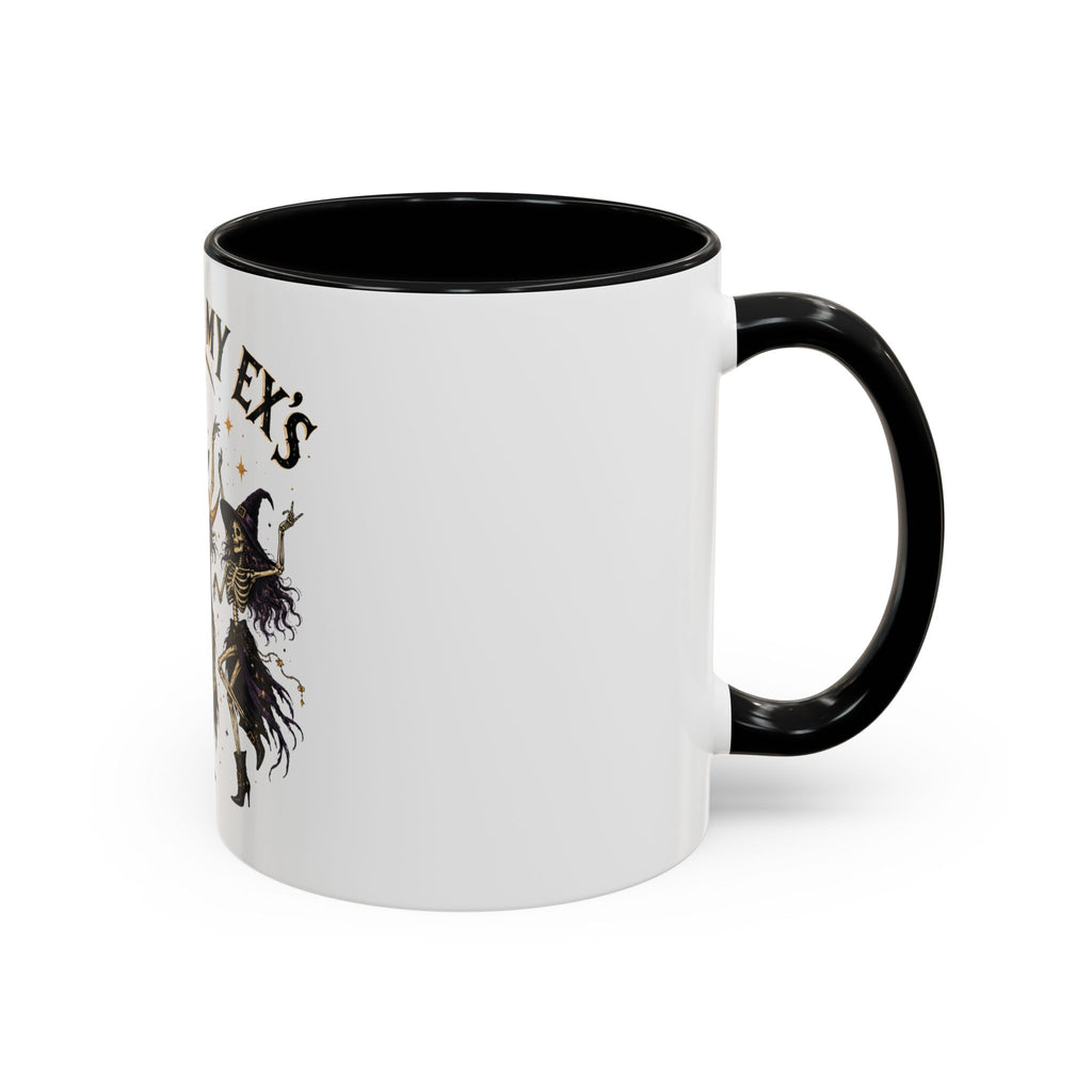 Hexes on My Ex's Witch Coffee Mug — Funny Halloween Accent Mug (11/15oz)