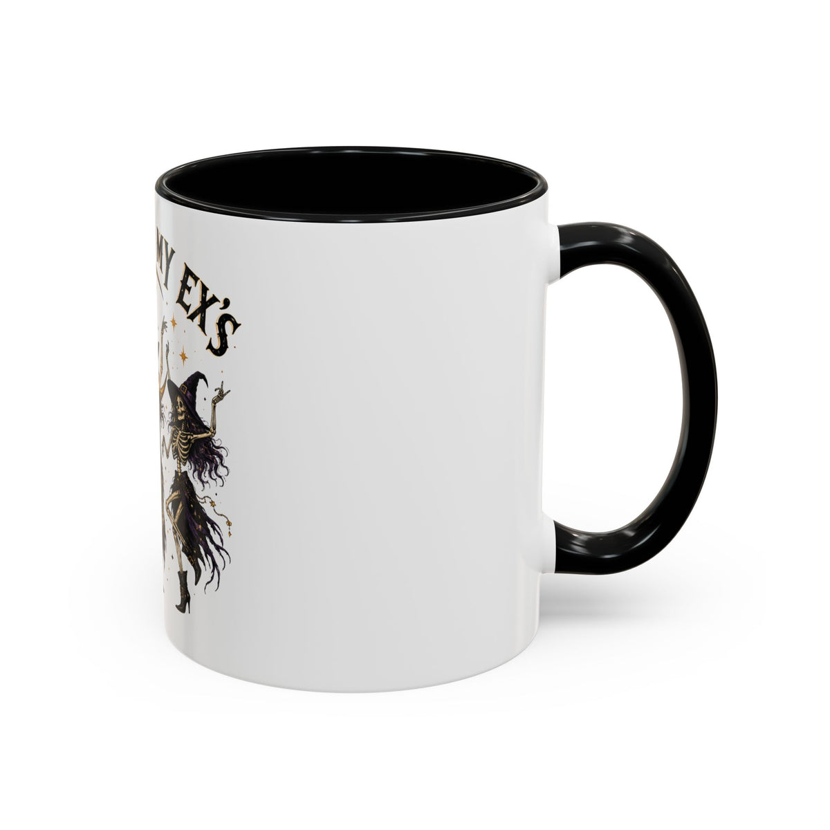 Hexes on My Ex's Witch Coffee Mug — Funny Halloween Accent Mug (11/15oz)