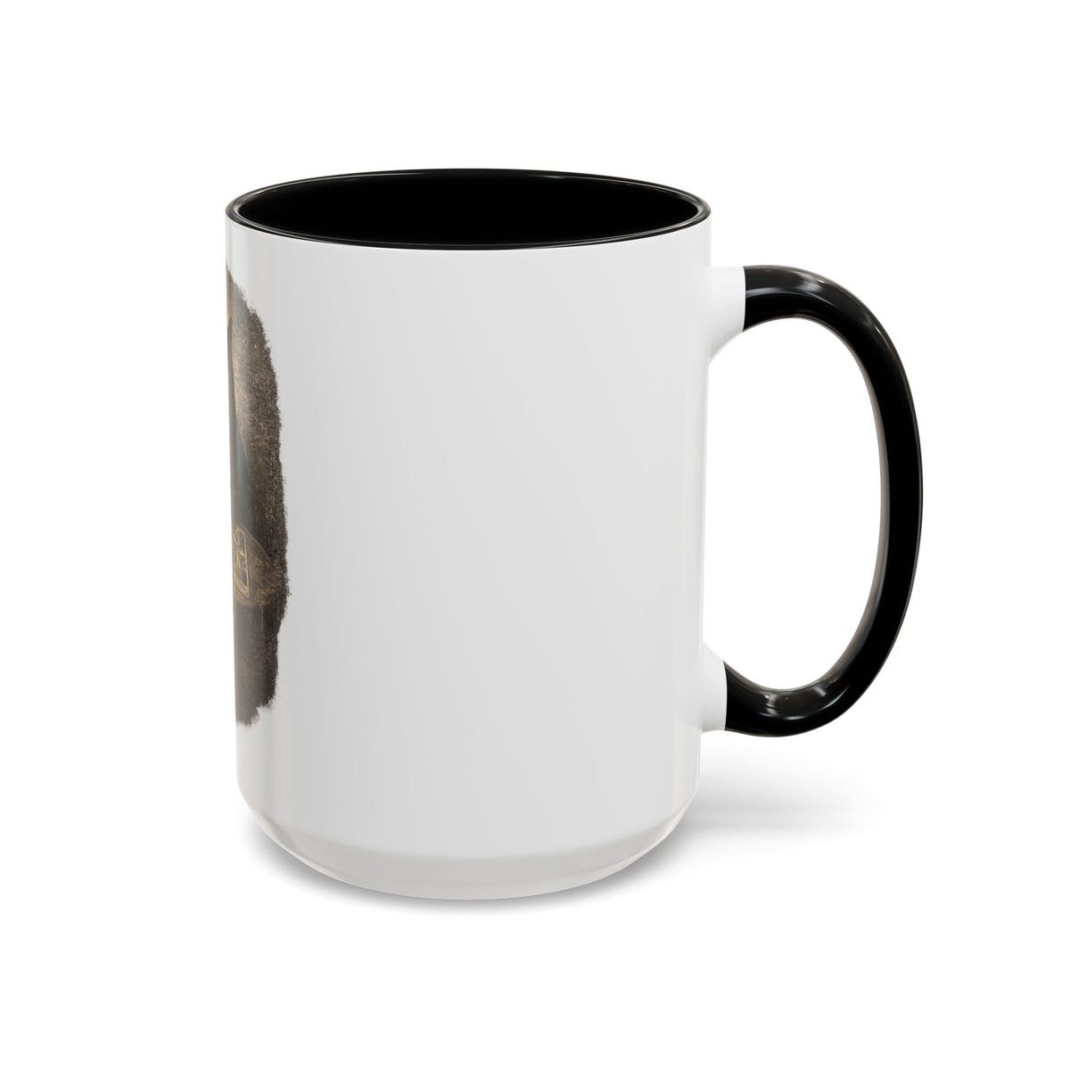 Tarot Cat Accent Coffee Mug — Witchy Black Cat with Tarot Cards