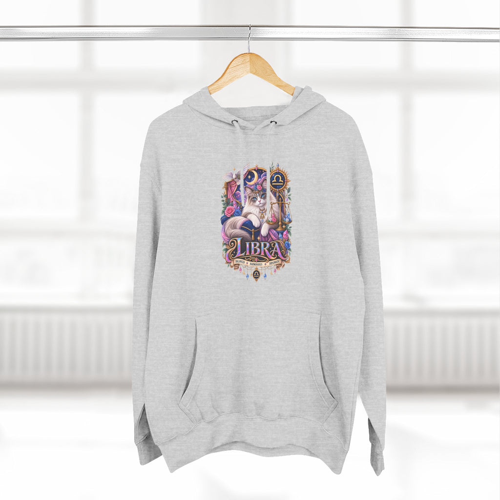 Libra Zodiac Hoodie — Persian Artistic Astrological Sign Sweatshirt