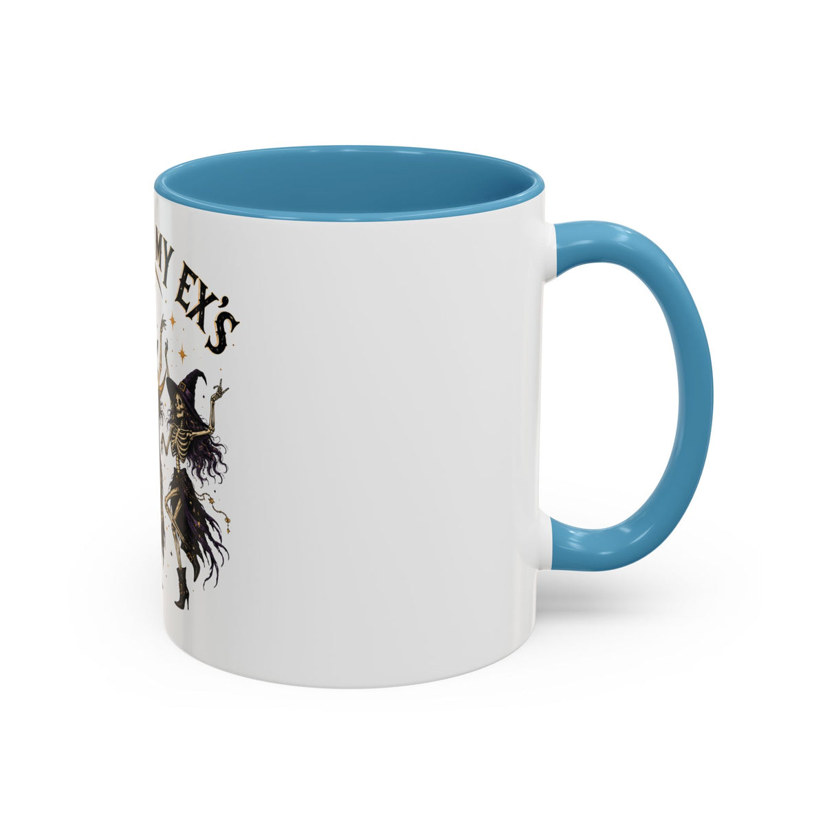 Hexes on My Ex's Witch Coffee Mug — Funny Halloween Accent Mug (11/15oz)