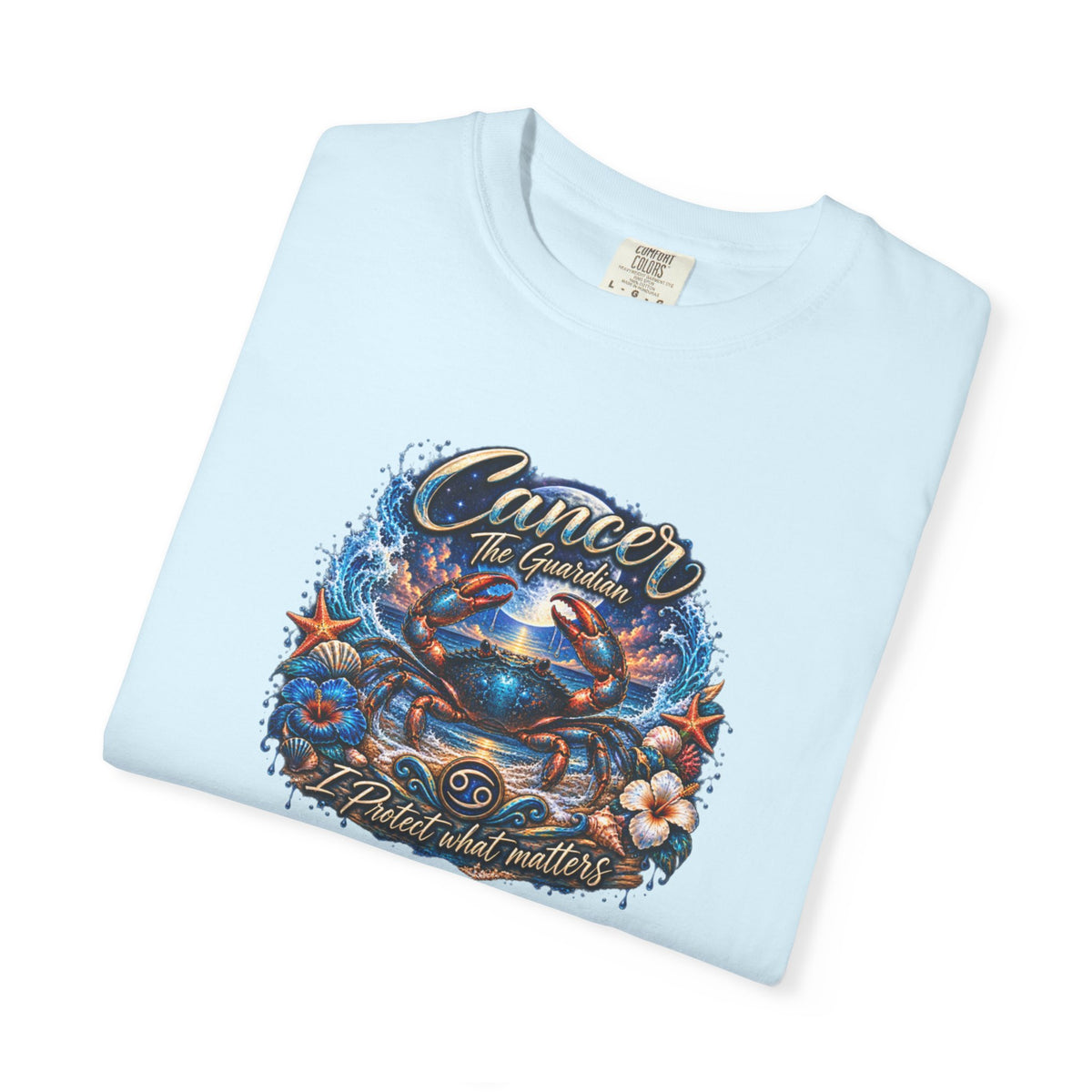 Cancer The Guardian Zodiac Tee- Born Devoted