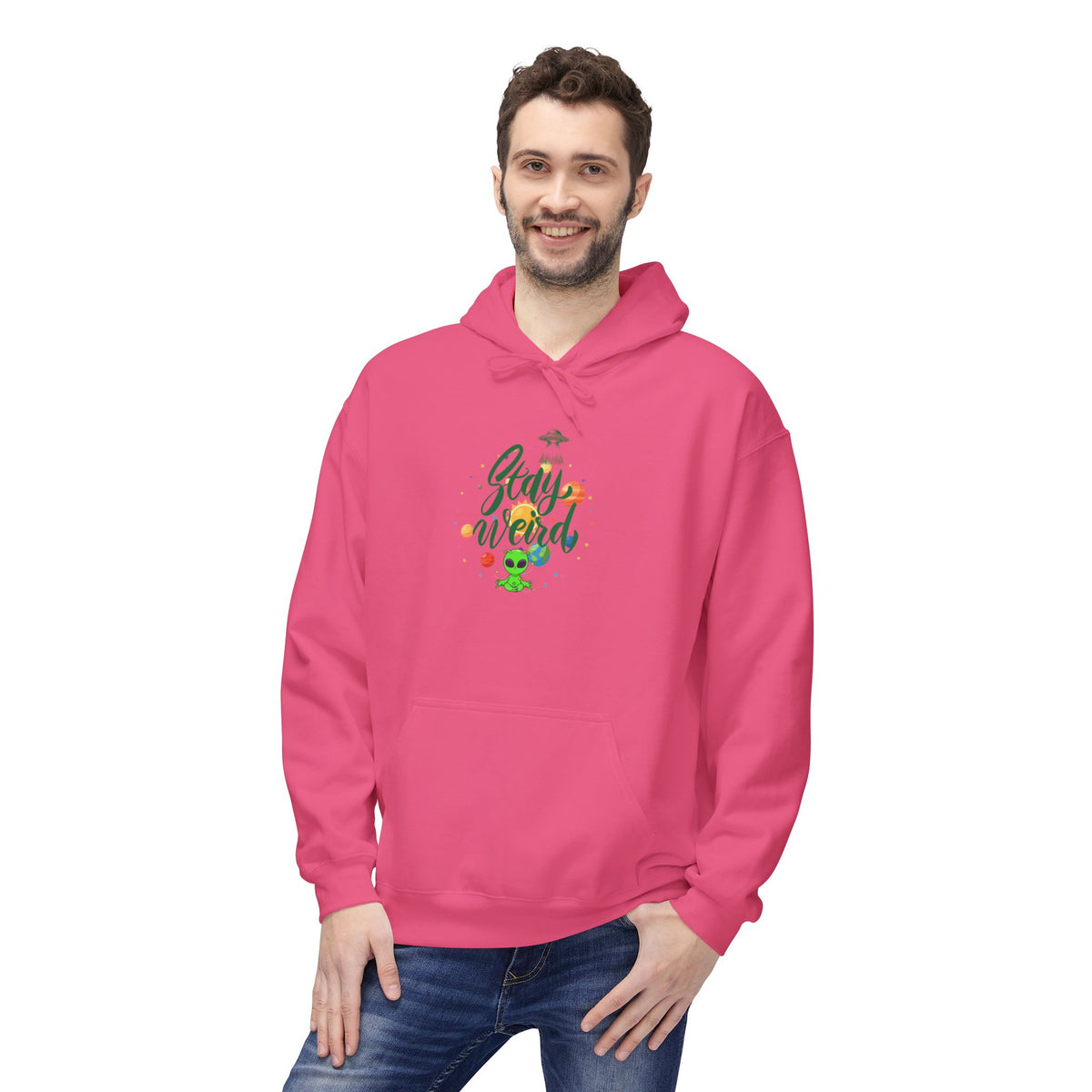 Stay weird Classic Alien Hoodie
