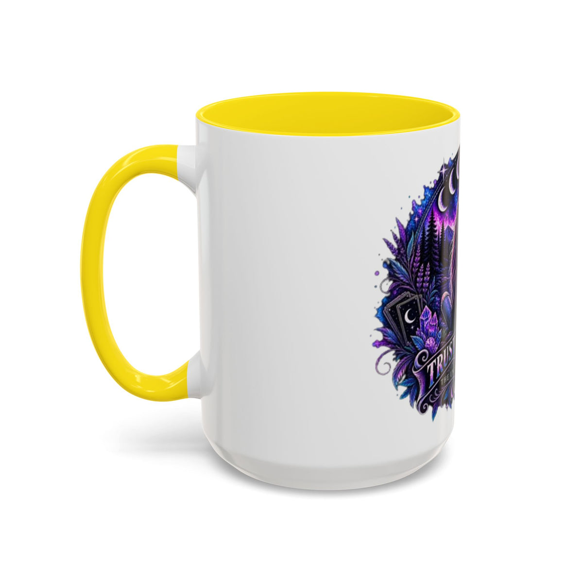 Mystic Moon Coffee Mug — "Trust the Signs" Night Sky Design