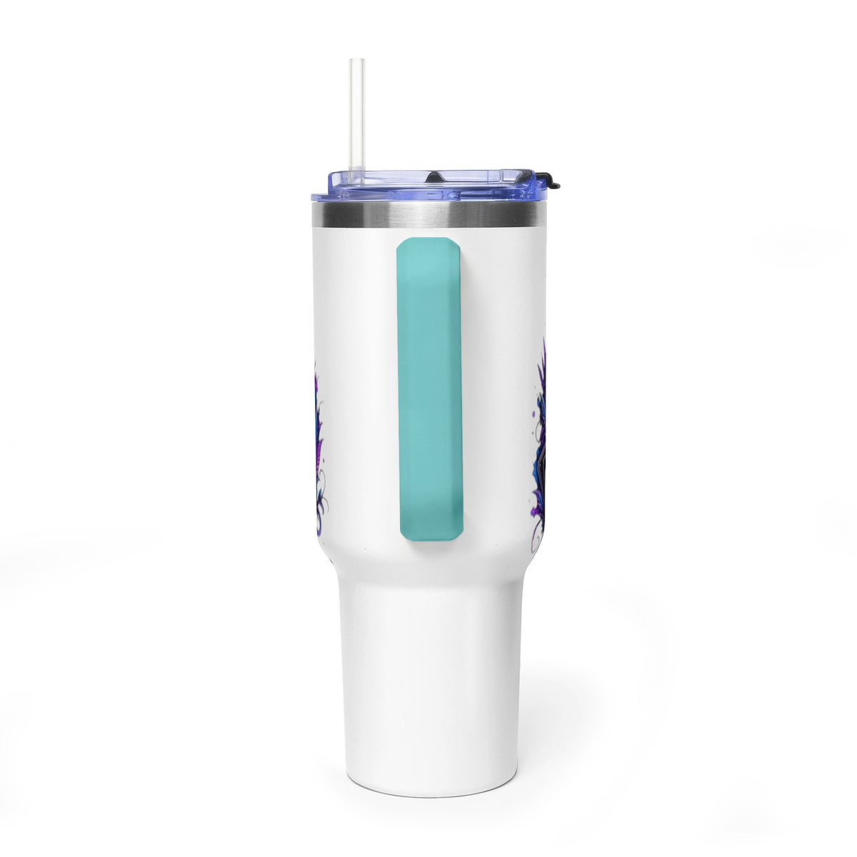 40oz Vacuum Tumbler – 'Trust the Signs' Moonlit Forest Design