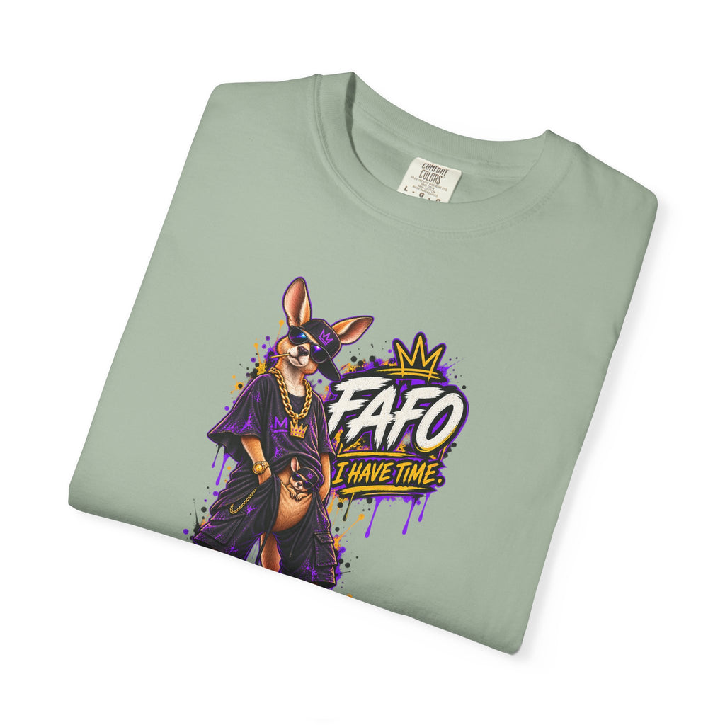 FAFO Kangaroo Graphic T-Shirt — Streetwear Retro Animal Design