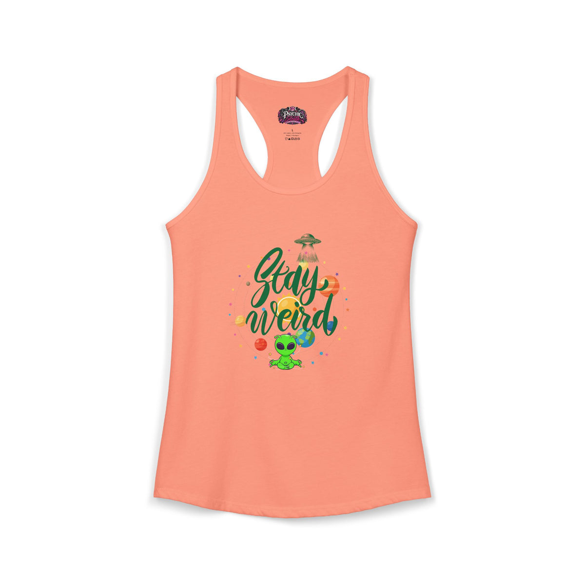 Stay Weird Alien Graphic Tank