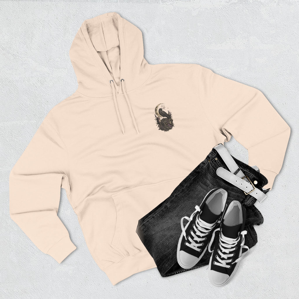 Witchy Trio Graphic Hoodie – 'Girls Will Be Girls' Vintage Moonback Sweatshirt