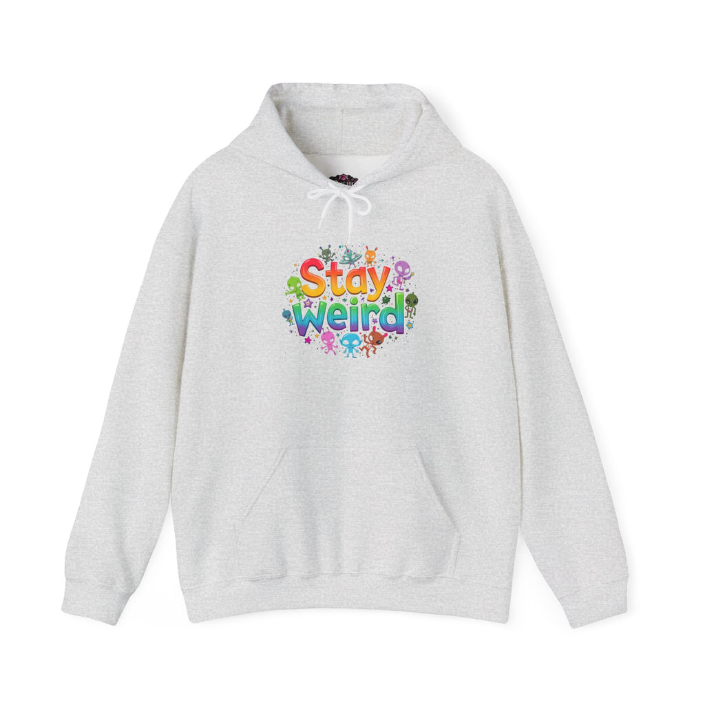 Stay Weird Hoodie — Colorful Rainbow Graphic Pullover