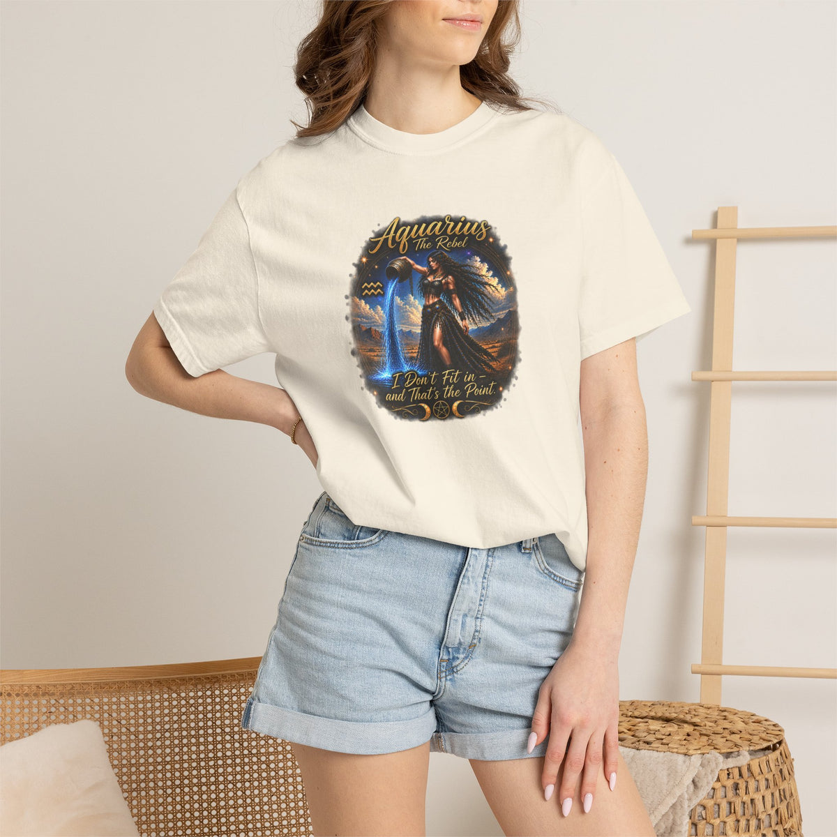 Aquarius "The Rebel" Zodiac T-Shirt – Water Bearer Astrology Tee Zodiac Sign